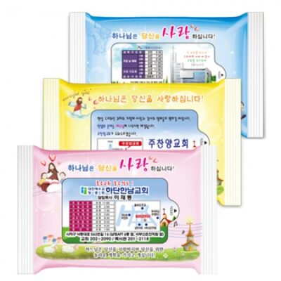 물티슈 제작 이사야 3종 렌덤 유광 물향기 물티슈 10매용 대표이미지