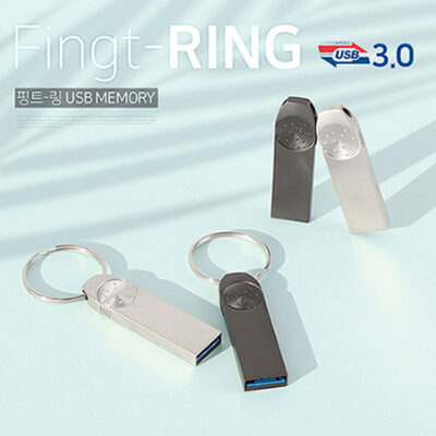USB 판촉물제작 TUI핑트 링 3.0 USB 32G 실버 블랙 대표이미지