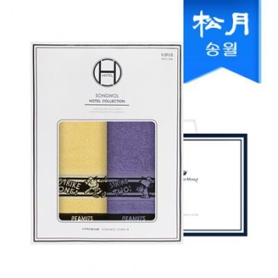 기념품 제작 송월타올 스누피 플레이 스포츠 세면타올 2매 선물세트쇼핑백 대표이미지