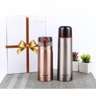 키친아트 메탈 보온병 2종세트 350500ml 대표이미지