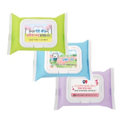 25매 베스트 3종 물티슈 캡형 관공서 판촉물 대표이미지