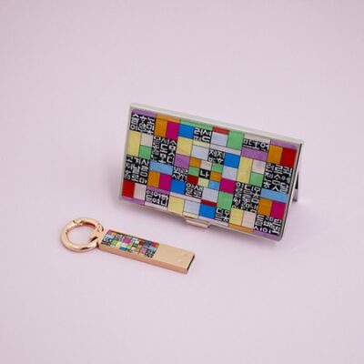 나빌레라 LED 자개스틱USB명함세트 한글문양 USB 판촉물 제작 대표이미지