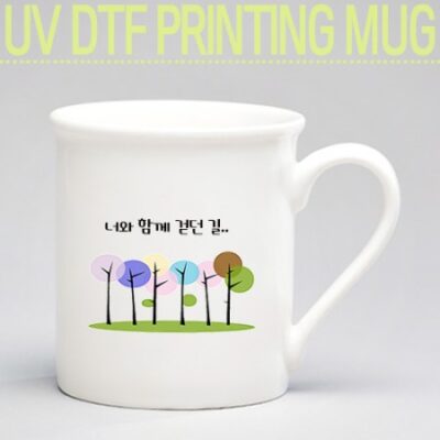 드망즈 UV DTF필름 인쇄 머그컵 아인슈페 화이트 기념품제작 대표이미지
