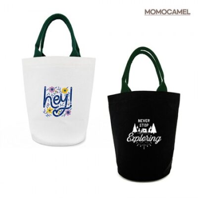 모모카멜 데일리 에코백주문제작 원통형 30X28X19cm HE03 대표이미지