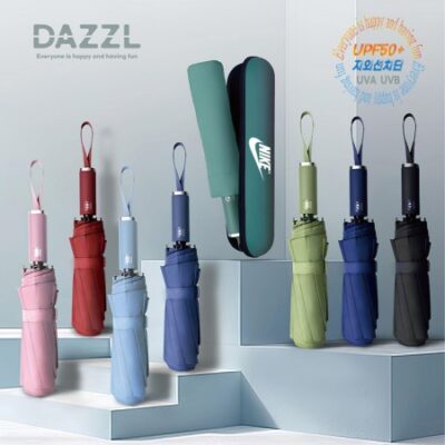 우산제작 다즐 3단 대형 원터치 자동우양산 10K우산 하드파우치 제공 풀칼라 인쇄 판촉물 대표이미지