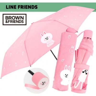 우산제작 라인프렌즈 3단수동 패턴코니 판촉물 대표이미지