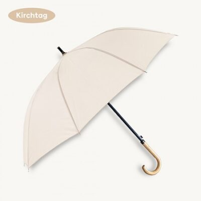 우산제작 키르히탁 65 10k 소프트파스텔 나무곡자우산판촉물 크림 대표이미지