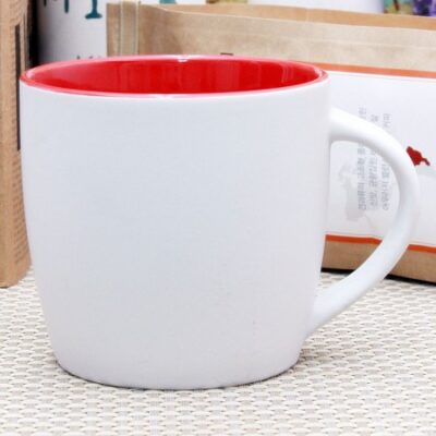 테라화이트 무광 레드 머그컵 기념품제작 대표이미지