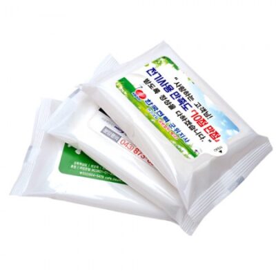 홍보물품 화이트 물티슈제작 30매 대표이미지