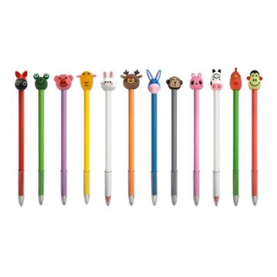12종 동물캐릭터 볼펜 판촉물제작 대표이미지