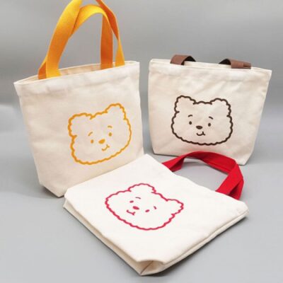 B098 뽀글이 베어 에코백제작 단체선물추천 대표이미지