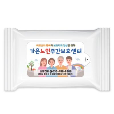 DP 20매 물티슈 판촉물 화이트 무광 스티커 인쇄 제작 대표이미지