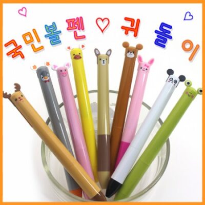 귀돌이2색 볼펜제작 학원판촉물 대표이미지