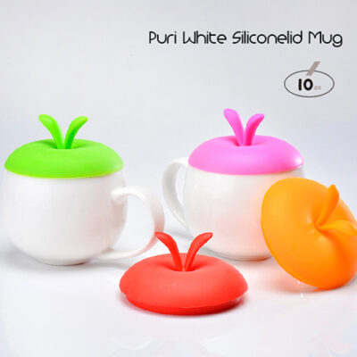 돌답례품 머그컵제작 퓨리화이트 실리콘뚜껑 머그잔 대표이미지