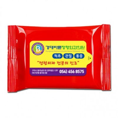 레드유광 물향기 업소용물티슈 10매용 제작 대표이미지