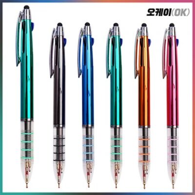 볼펜 각인 오케이 4링UV 3색터치펜 제작 대표이미지