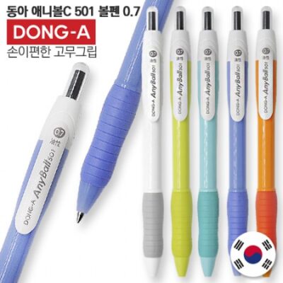 볼펜판촉물 동아 애니볼C 501 볼펜 0.7 제작 대표이미지