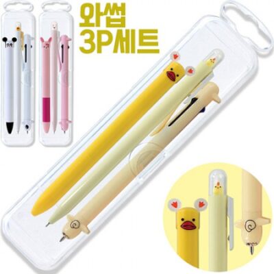 볼펜판촉물 와썹3P세트 기념품제작 대표이미지