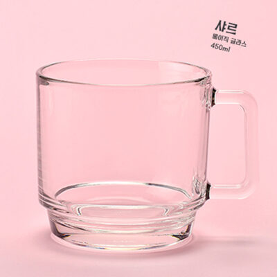 샤르베이직글라스 450ml 머그컵 인쇄 제작 대표이미지