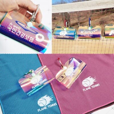 수건기념품 제작 샤이닝 휴대용 스포츠타월 블링블링 유니크한 쿨타올 쿨링타월 아이스타올 대표이미지