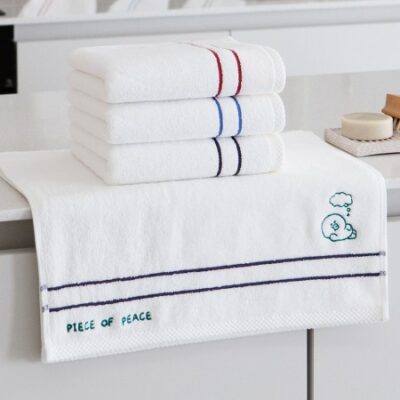 수건답례품 국내산 무한타올 라인 피스오브피스 코마사 세면타월 제작 180g 대표이미지