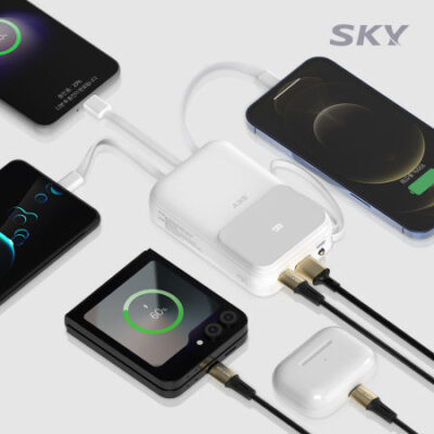 스카이 필 U10PD 빌트인 케이블 LED 고속 충전 보조배터리 기념품 제작 10000mAh 대표이미지