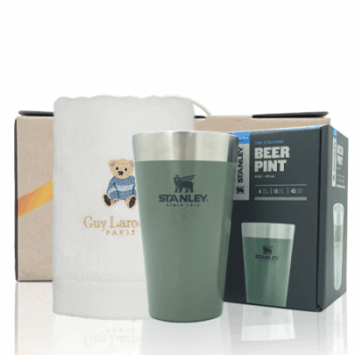 스텐리 텀블러제작 안심생활건강세트 68호 스탠리 파인트컵고려황제베어타올150g 대표이미지