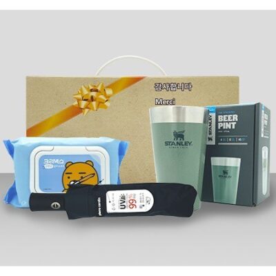 안심생활건강세트 31호 스탠리 텀블러 파인트컵3단UV컬러암막완자우산수앤수물티슈 판촉물제작 대표이미지