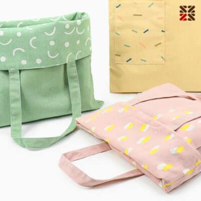 에코백제작 포켓패턴 양면에코가방 단체선물추천 대표이미지