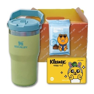 여행필수3종세트E 스탠리 플립 텀블러591ml크리넥스카카오티슈50매카카오물티슈10매 판촉물제작 대표이미지