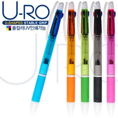유로3색 그립투명 볼펜판촉물 독일잉크 컬러인쇄가능 대표이미지