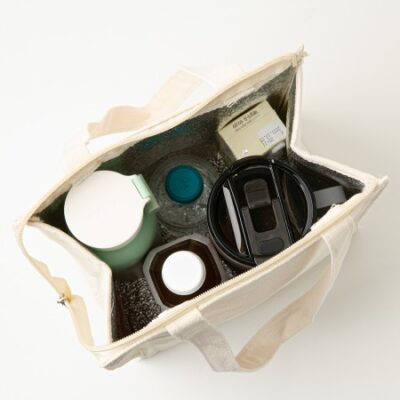 친환경인증 보냉 조르개 에코백판촉물 M자형지퍼 제작 대표이미지