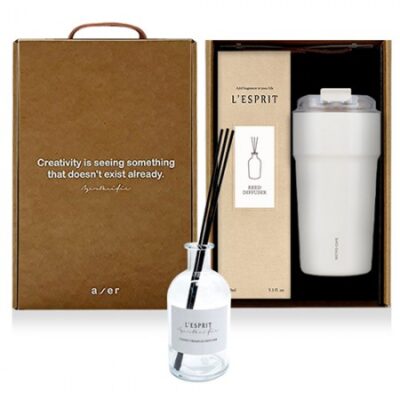 텀블러 각인 레스쁘리 고급 락앤락 세트 M 메트로카페세라믹텀블러디퓨저150ml 판촉물제작 대표이미지