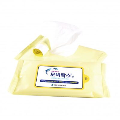 홍보용 아이보리 10매 물티슈제작 대표이미지