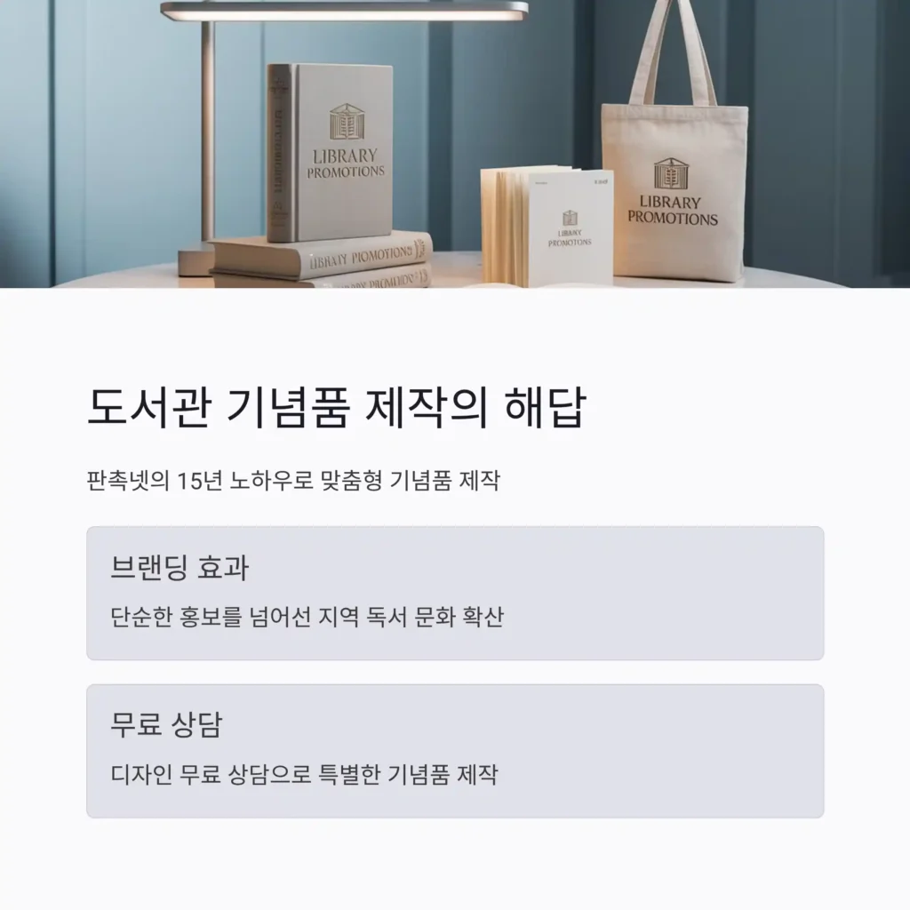 도서관 기념품 제작 판촉넷