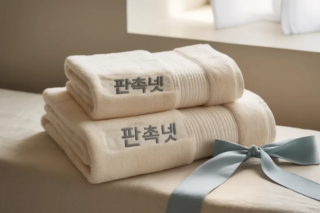수건 기념품 제작