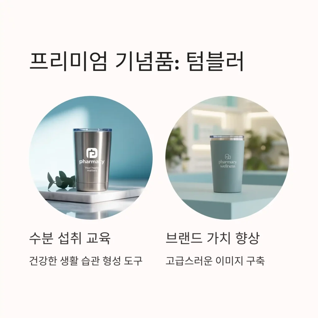 약국 기념품 제작 텀블러
