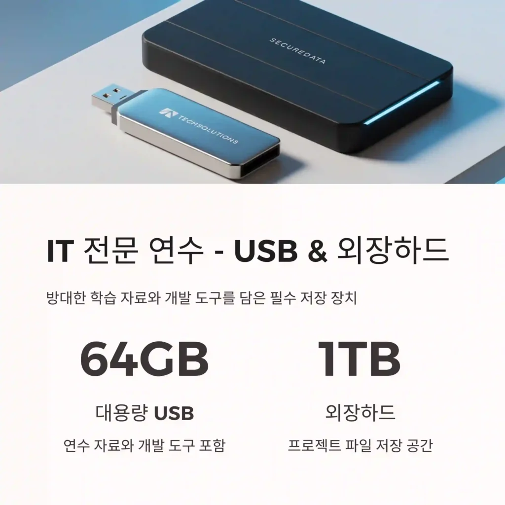 연수 기념품 제작 USB 외장하드