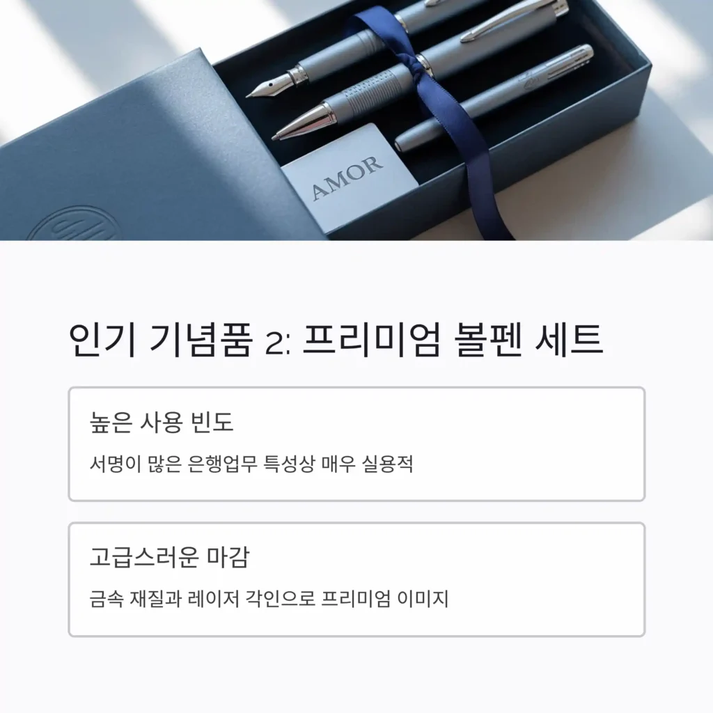 은행 기념품 제작 볼펜