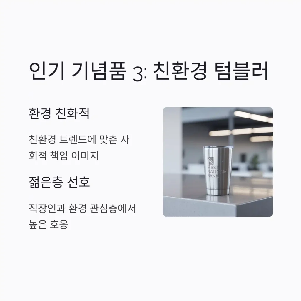은행 기념품 제작 텀블러