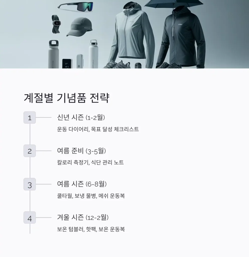 헬스장 기념품 제작 시즌 맞춤
