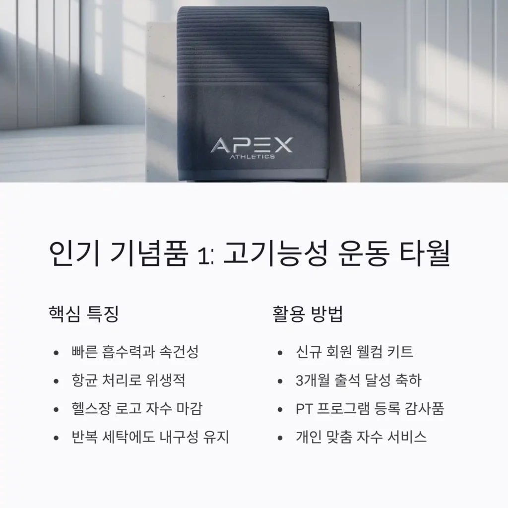 헬스장 기념품 제작 운동타월