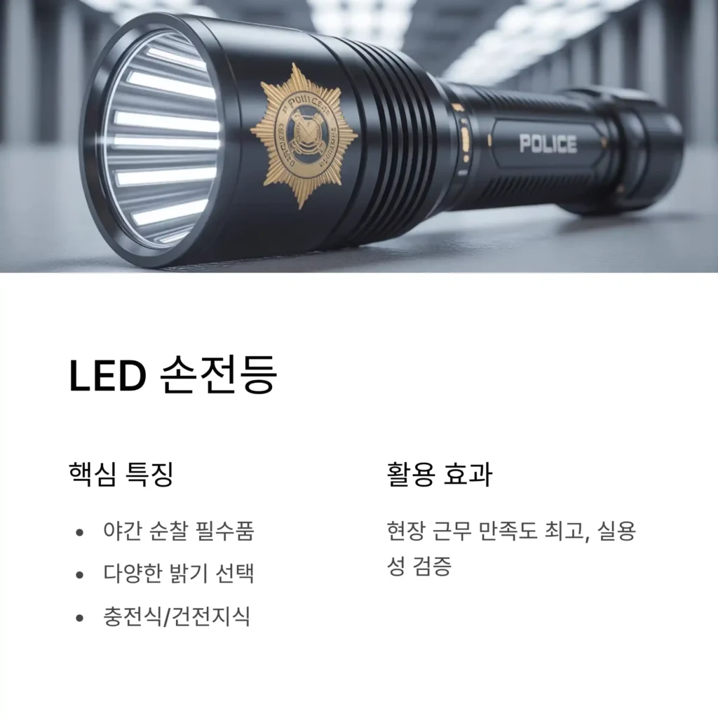 경찰 기념품 제작 손전등