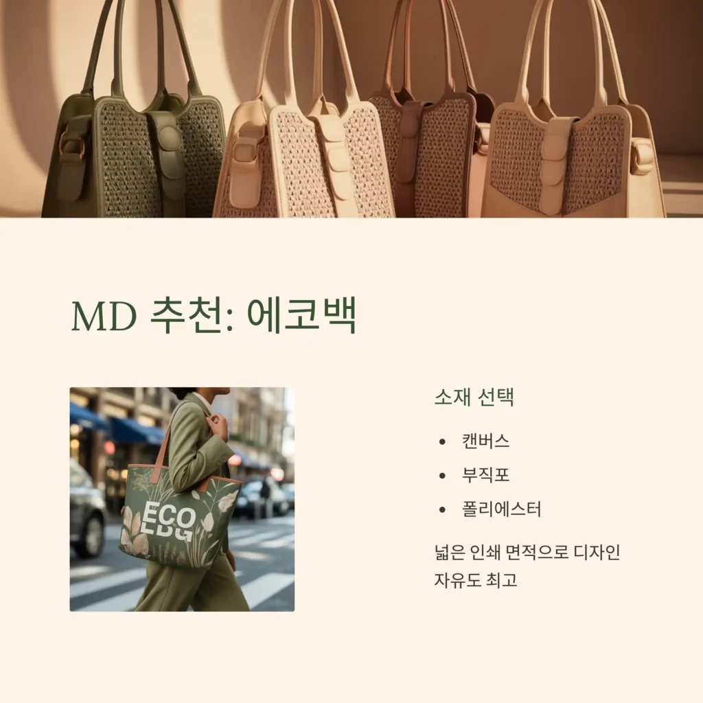 굿즈 기념품 제작 에코백