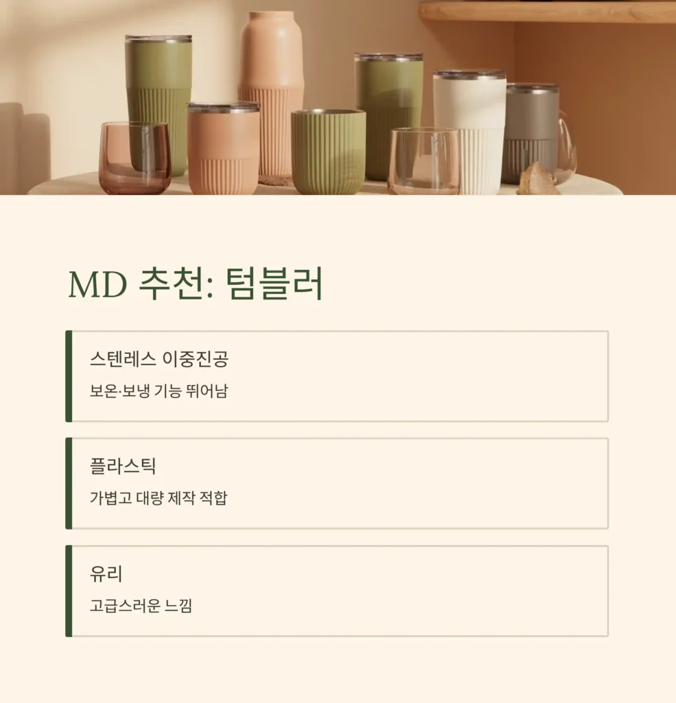 굿즈 기념품 제작 텀블러