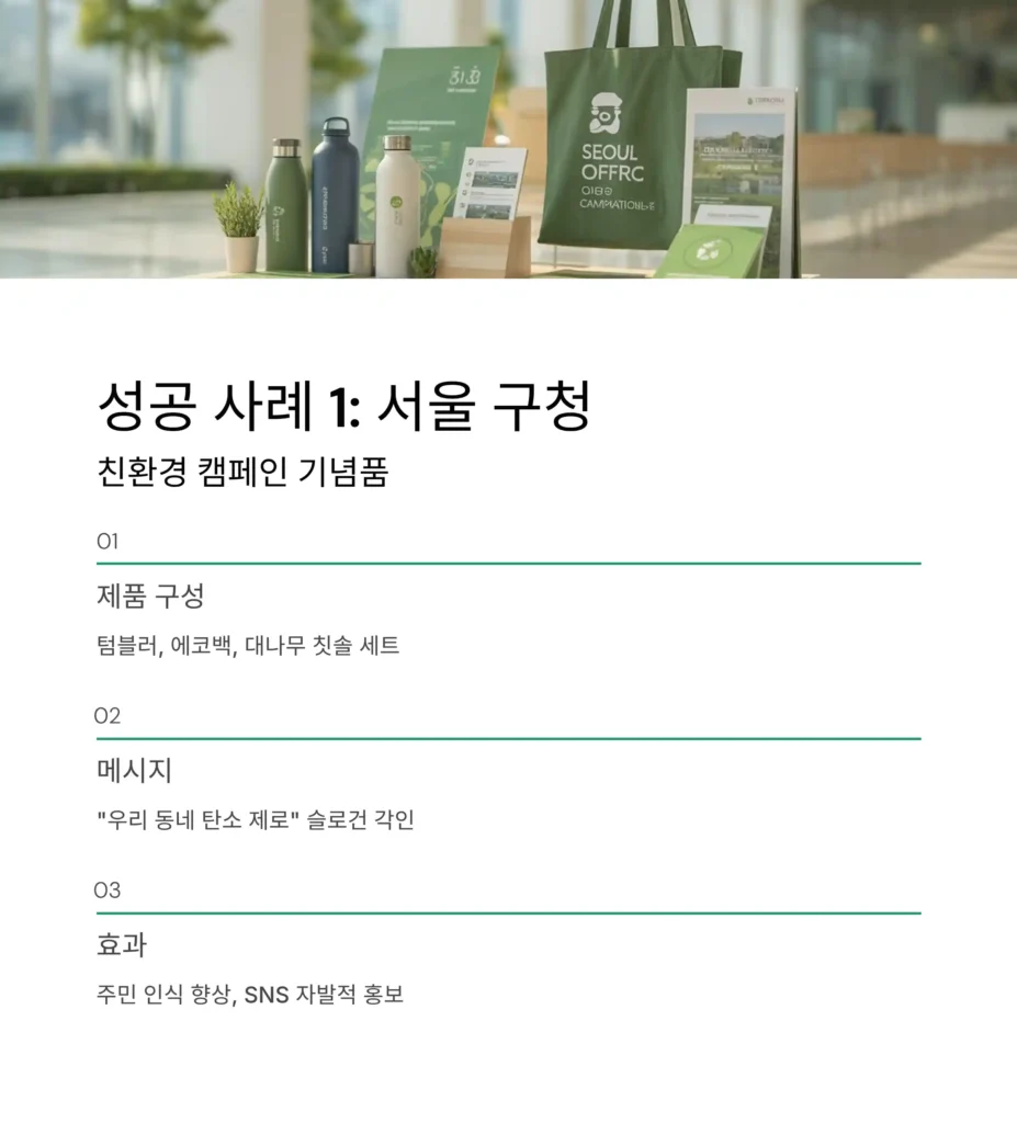 기관 기념품 제작 성공사례