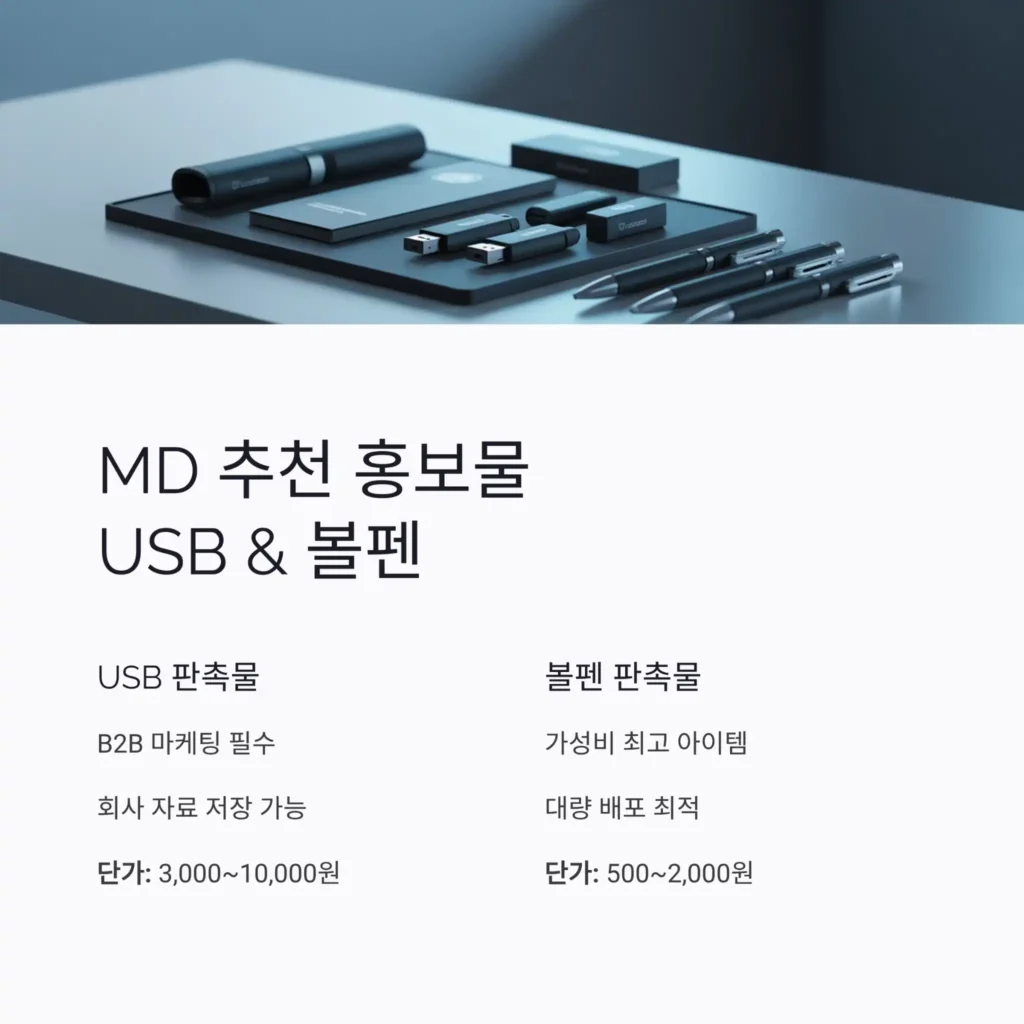 기업 홍보물 제작 MD추천