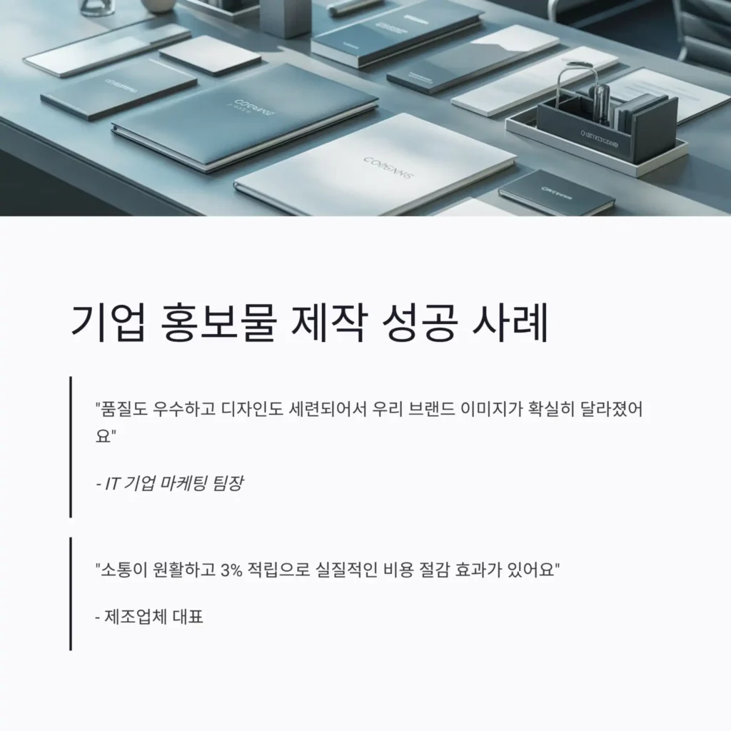 기업 홍보물 제작 성공 사례
