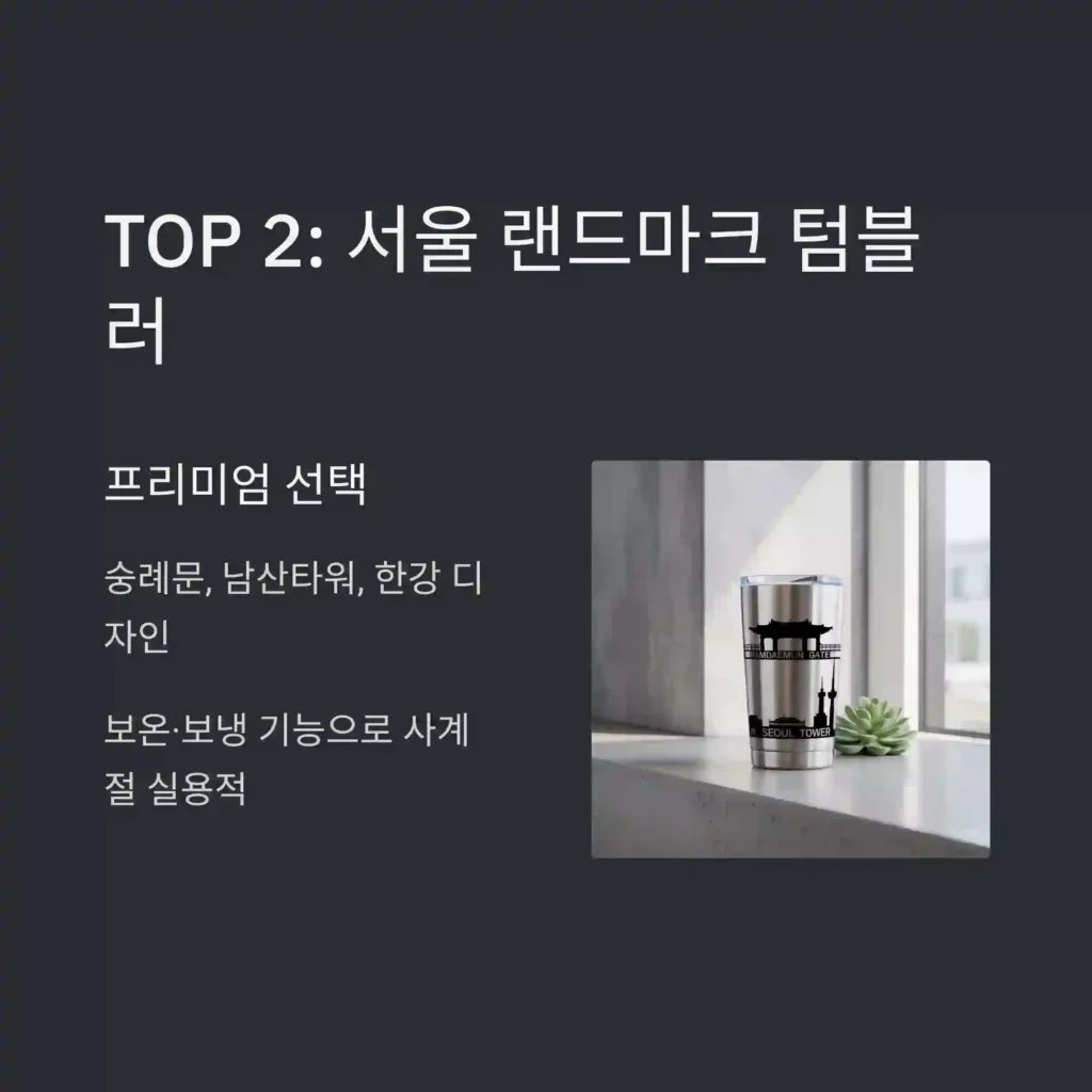 남대문 기념품 제작 텀블러