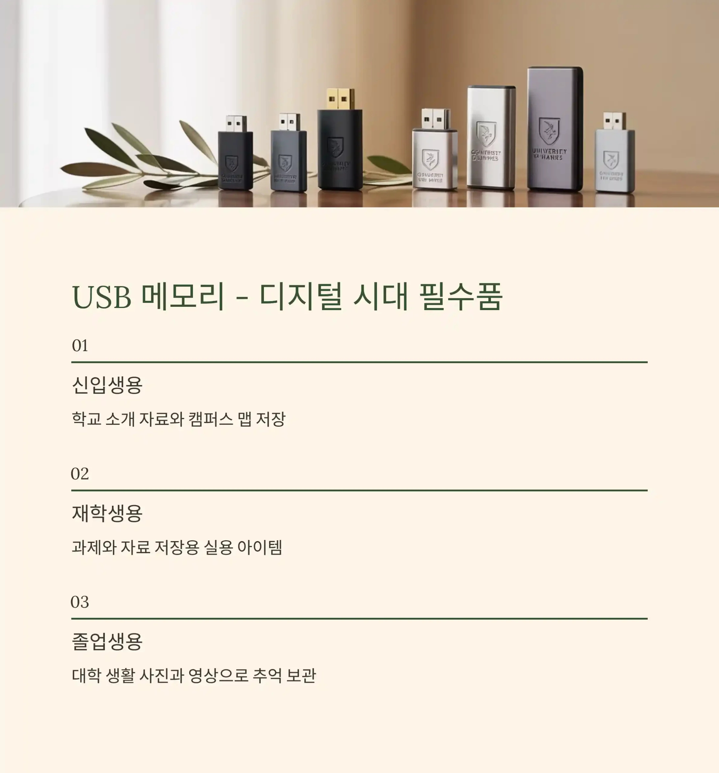대학교 기념품 제작 USB